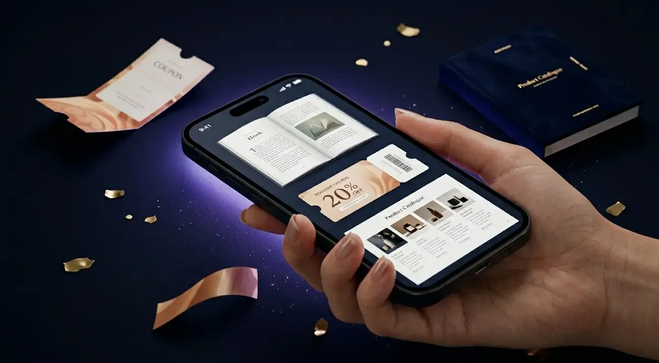 Contenu interactif AR Articode ebook catalogue